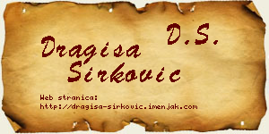 Dragiša Sirković vizit kartica
